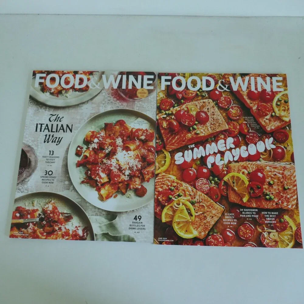 Food and Wine summer culinary inspiration 4 magazine pack